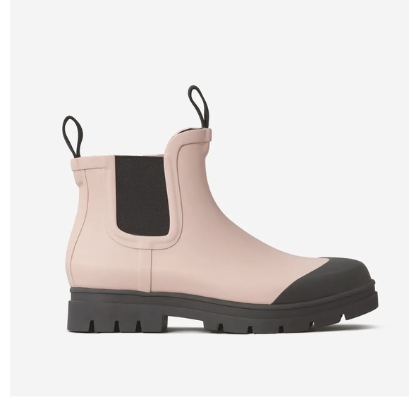 Everlane The Rain Boot Black Pink 10 - Picture 12 of 12
